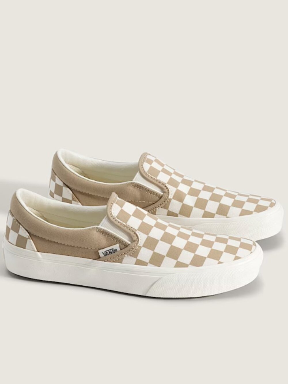 Classic Slip-On Checkerboard Vans in "Incense"